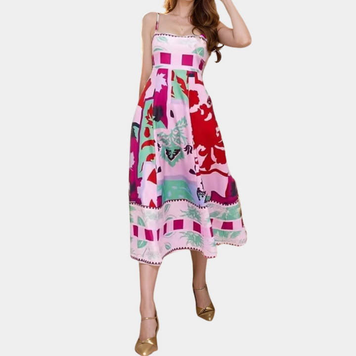 Carrie - Elegante damesjurk met print