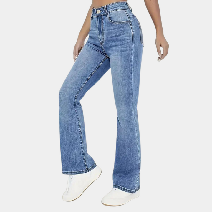 Pippa - Casual damesjeans met hoge taille