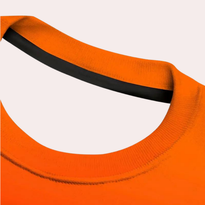 T-shirt met oranje kleurverloop