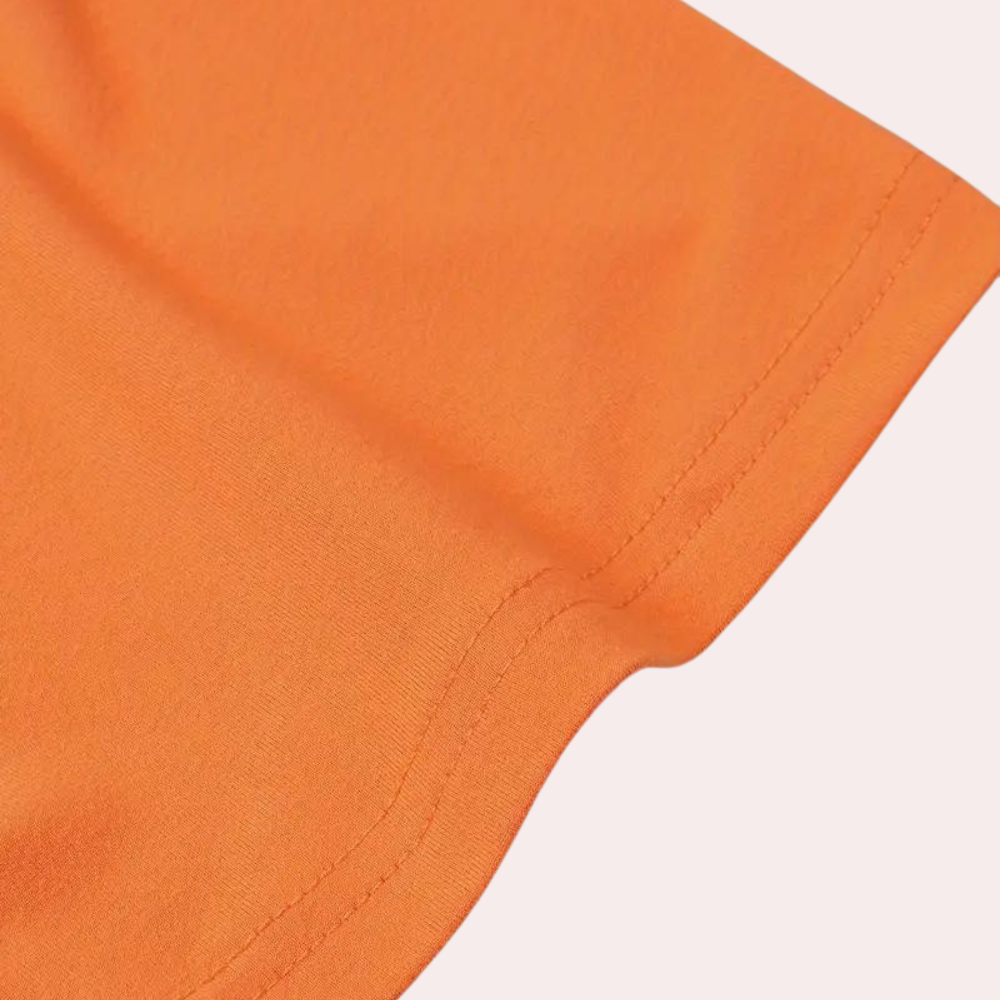 Heren t-shirt korte mouwen oranje