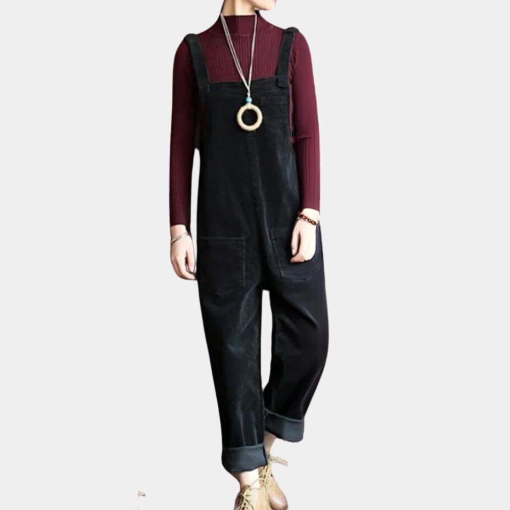 Casual corduroy jumpsuit voor dames