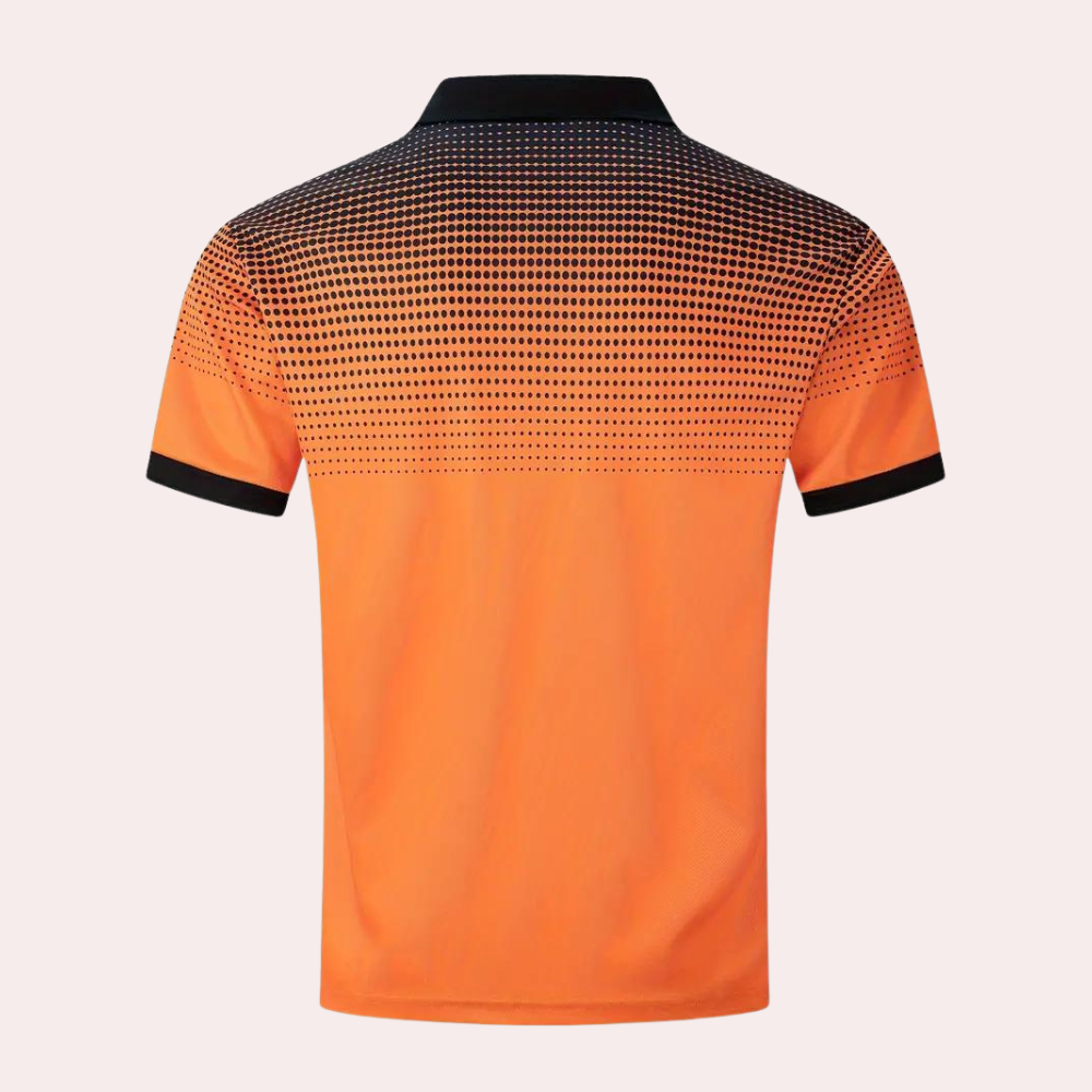 Stijlvol poloshirt met kleurverloop voor heren