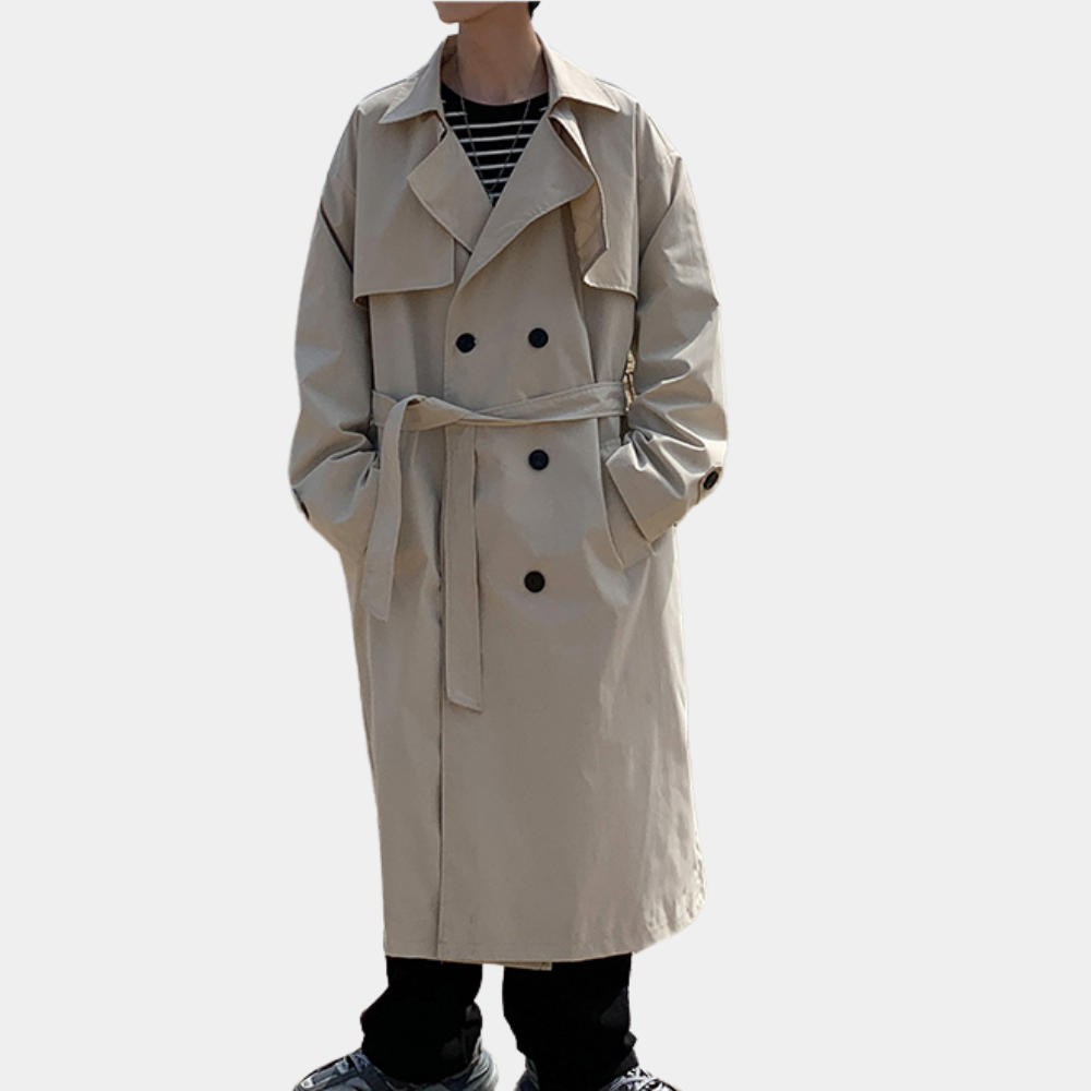 Vladimir - Elegante Lange Heren Trenchcoat