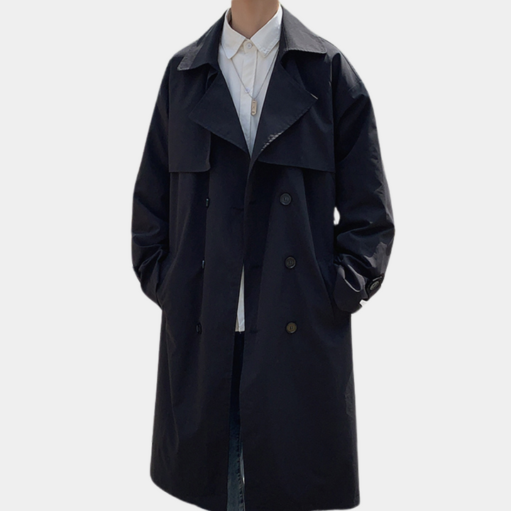 Vladimir - Elegante Lange Heren Trenchcoat