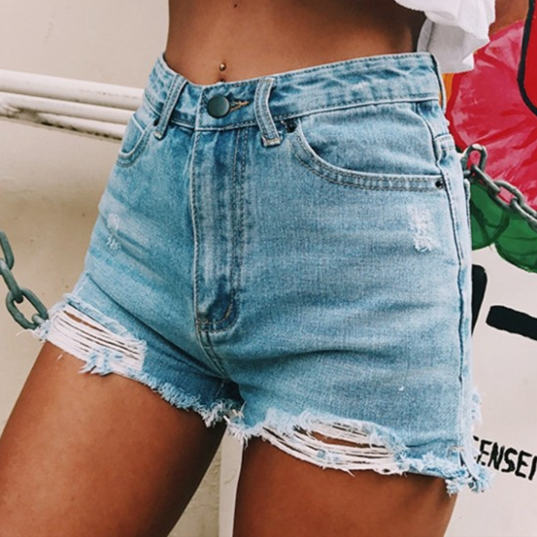 Ondine - Trendy Denim Shorts voor Dames