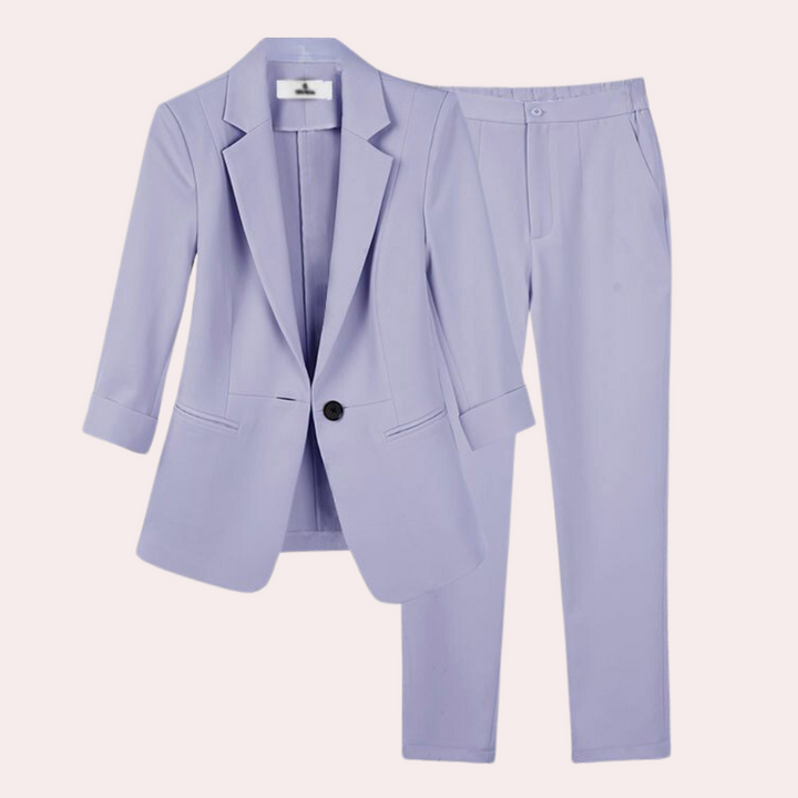 Teresa - Verfijnde dames blazer en broek set