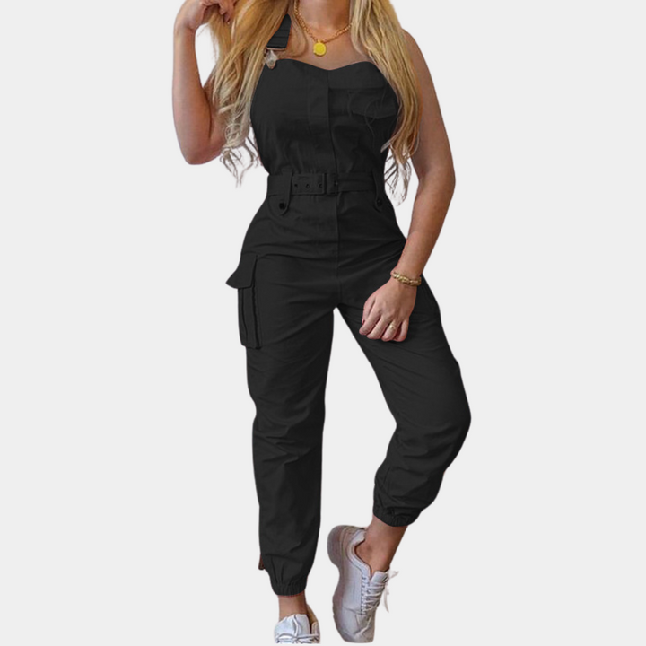 Josette - Cargo jumpsuit met riem voor dames