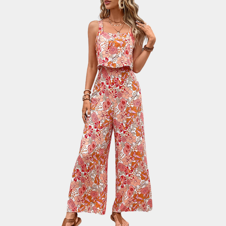 Desiree - Dames Stijlvolle Bloemen Jumpsuit