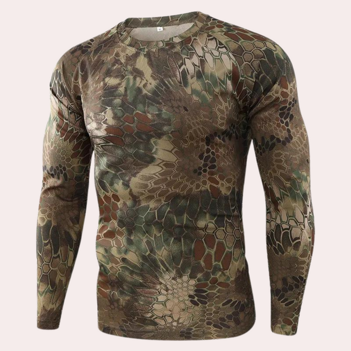 Ludvig - Trendy Camouflage herenhemd met lange mouwen