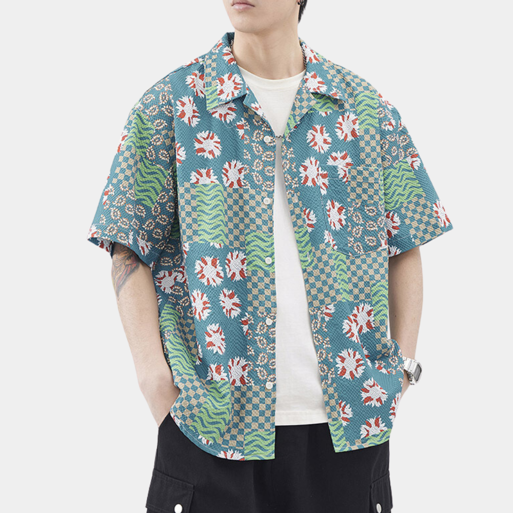 Victor - Trendy Hawaii Shirt voor Mannen