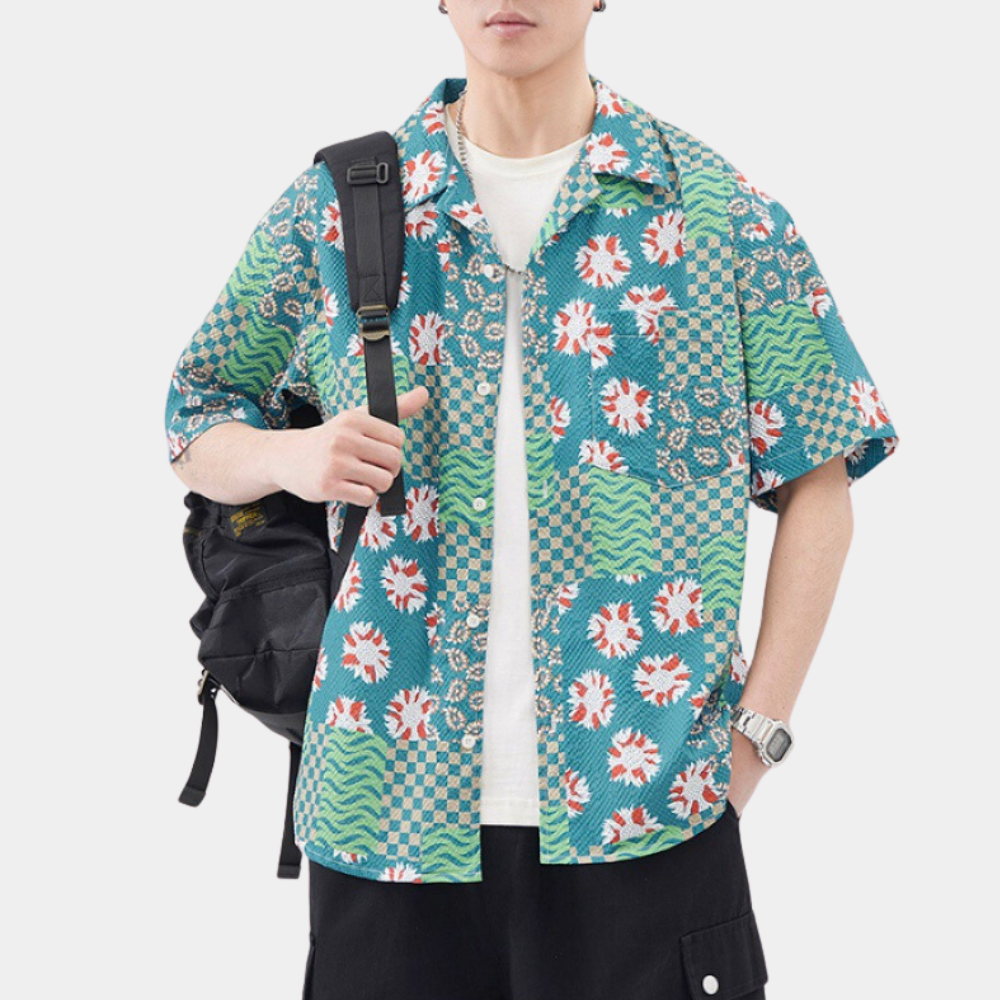 Victor - Trendy Hawaii Shirt voor Mannen