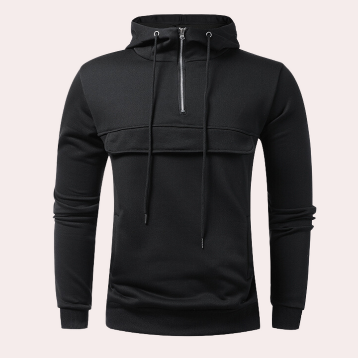 Nikita - Ontspannen Stijl Half-Zip Hoodie