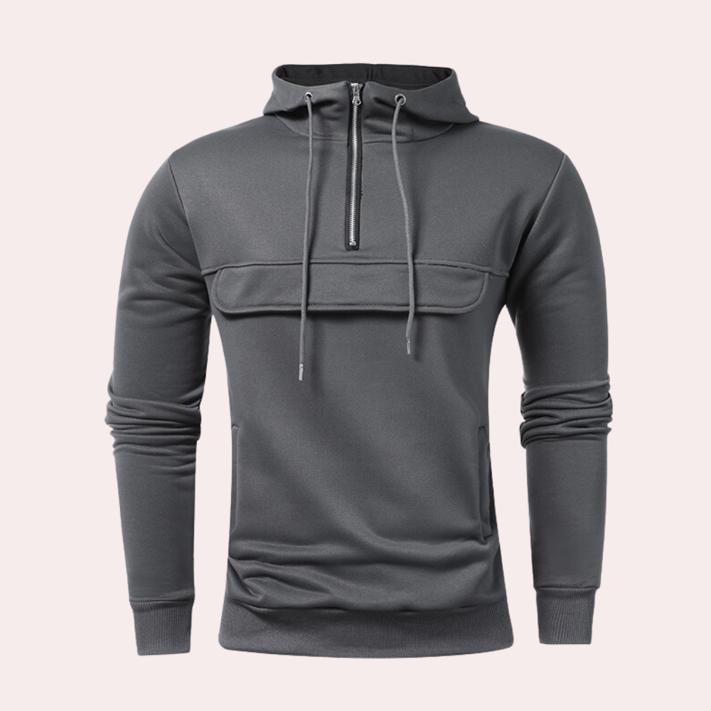 Nikita - Ontspannen Stijl Half-Zip Hoodie