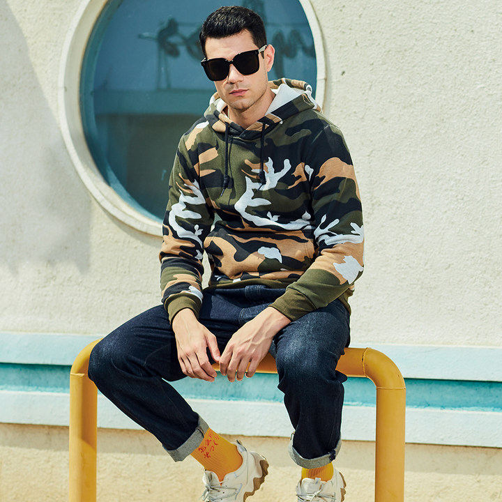 Petri - Trendy Camo Hoodie voor de moderne man