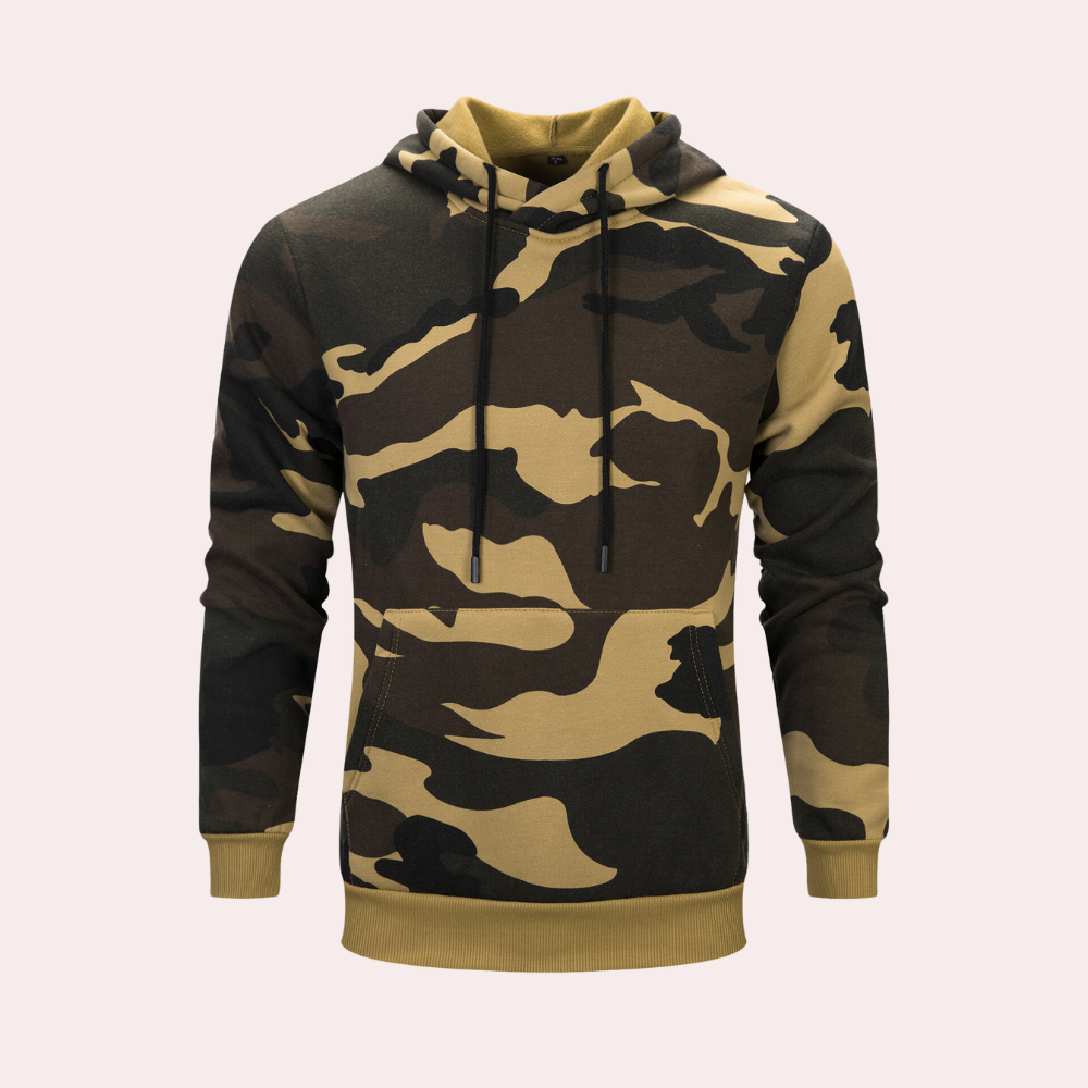 Petri - Trendy Camo Hoodie voor de moderne man