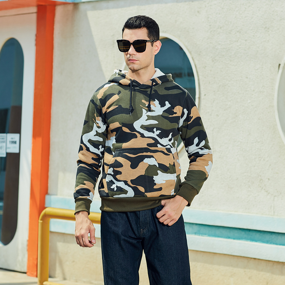 Petri - Trendy Camo Hoodie voor de moderne man