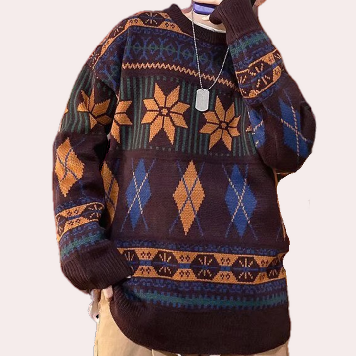 Nicusor - Trendy Gebreide Sweater voor de Moderne Man