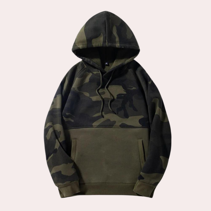 Costas - Relaxte Camouflage Hoodie voor Heren