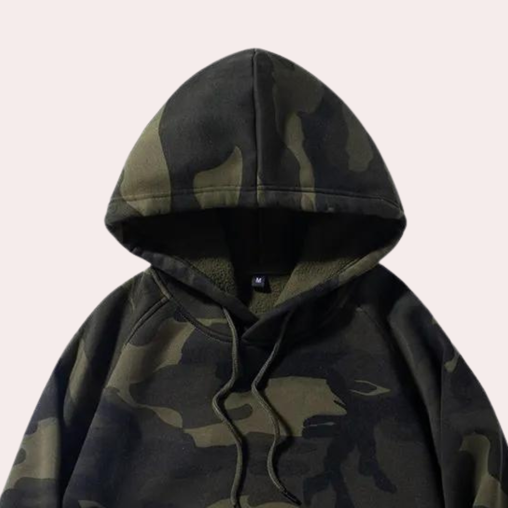 Costas - Relaxte Camouflage Hoodie voor Heren