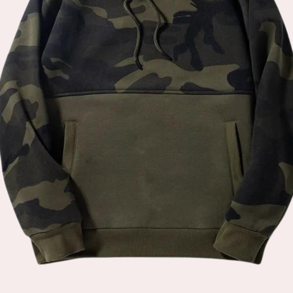 Costas - Relaxte Camouflage Hoodie voor Heren