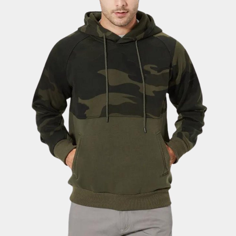 Costas - Relaxte Camouflage Hoodie voor Heren