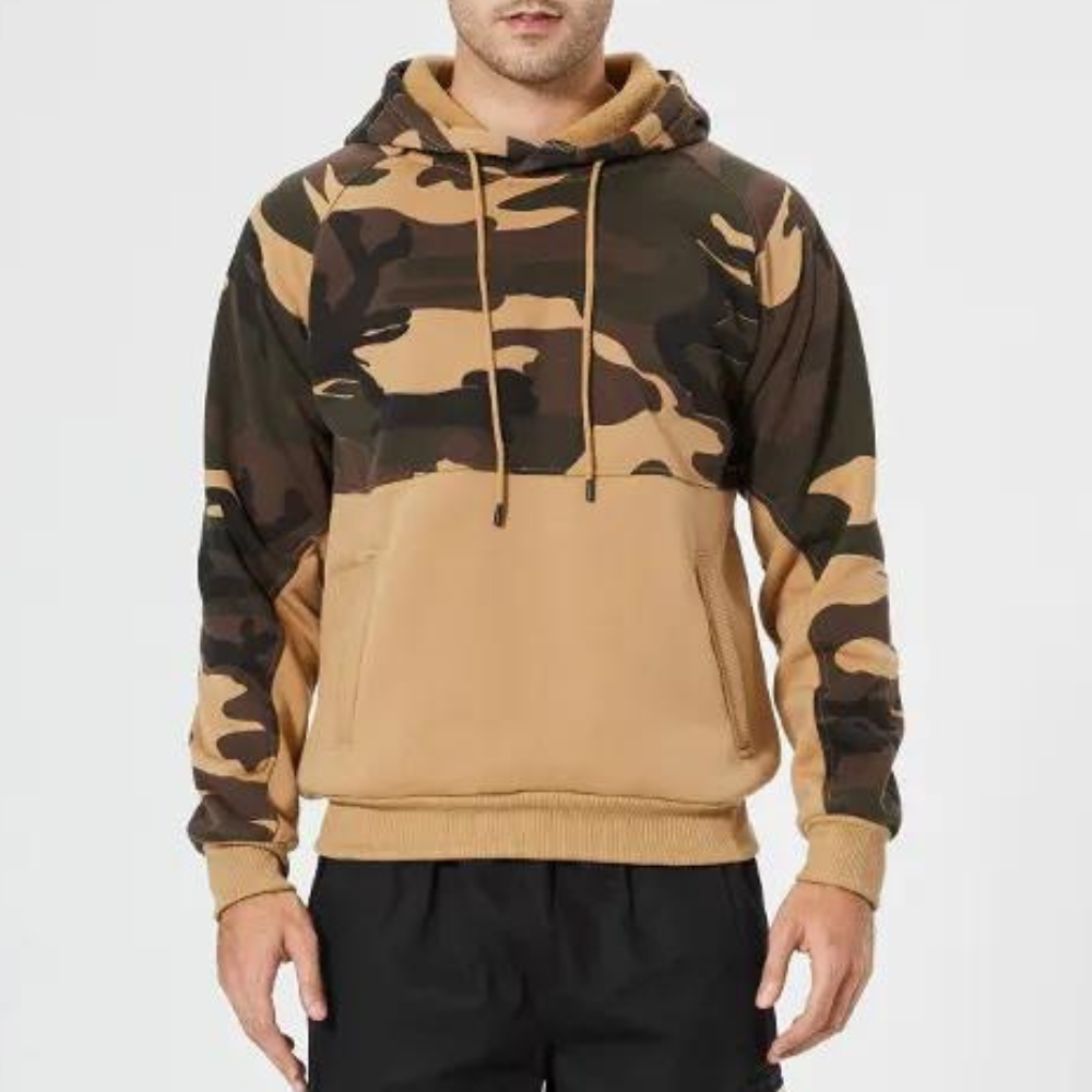 Costas - Relaxte Camouflage Hoodie voor Heren