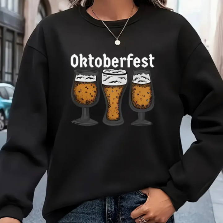 Agapi - Klassiek bier Oktoberfest-sweatshirt voor dames