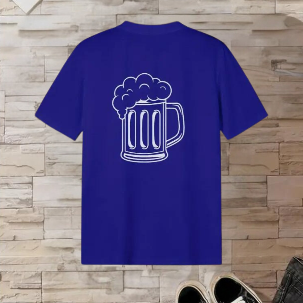 Georgios - Oktoberfest T-shirt voor Heren met Bierkrugprint