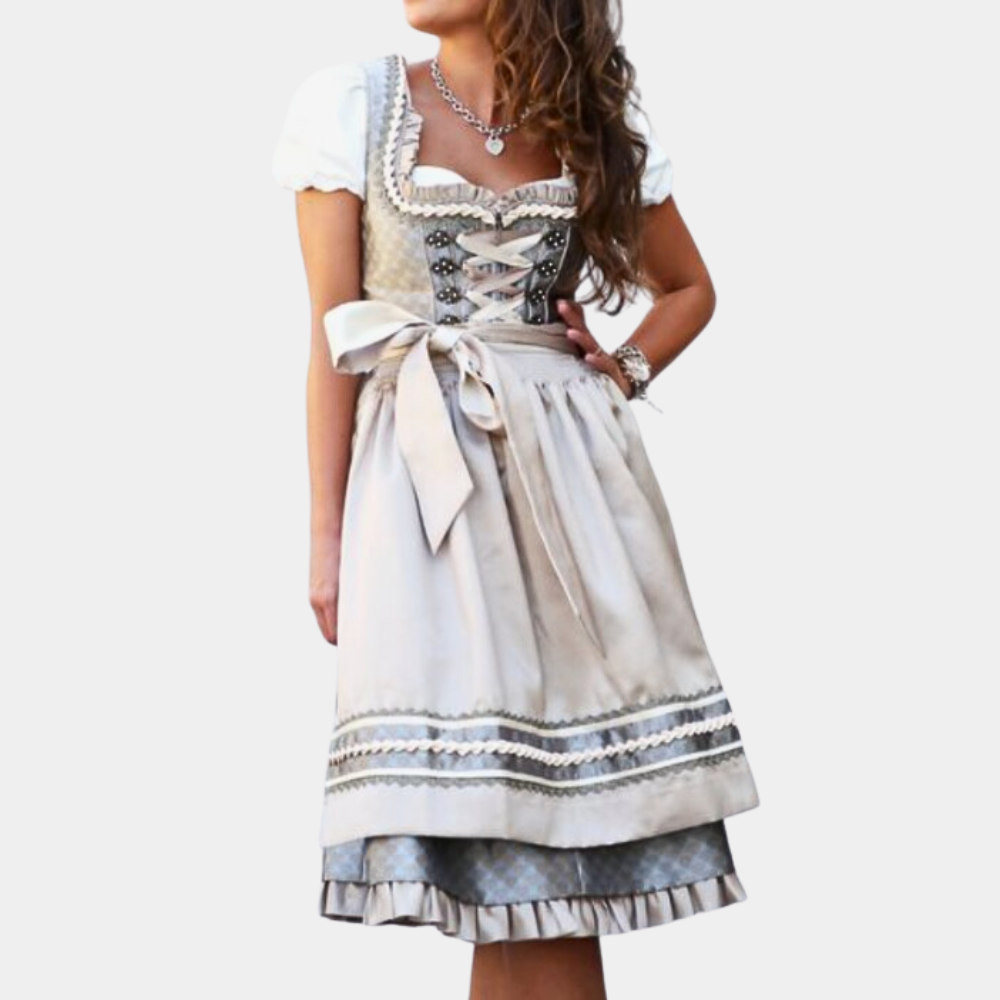 Zelie - Exclusieve Traditionele Oktoberfest Jurk voor Dames met Schort