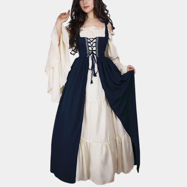 Dimitra - Vintage Geïnspireerde Oktoberfest Maxi Jurk