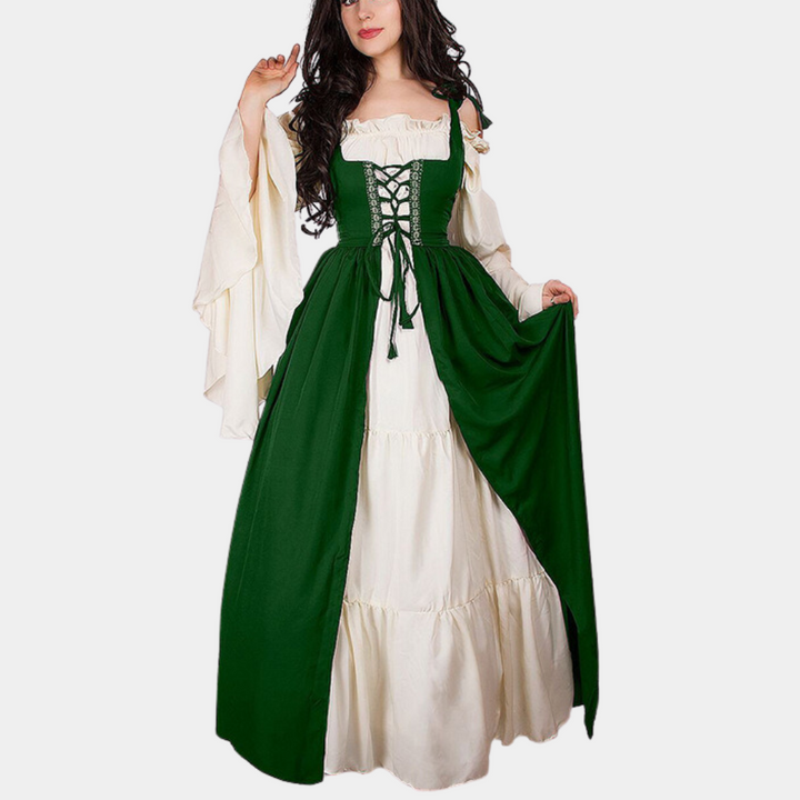 Dimitra - Vintage Geïnspireerde Oktoberfest Maxi Jurk