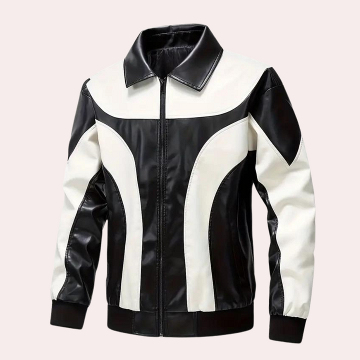 Mateusz - Herencolor Block Zip-Up Jas