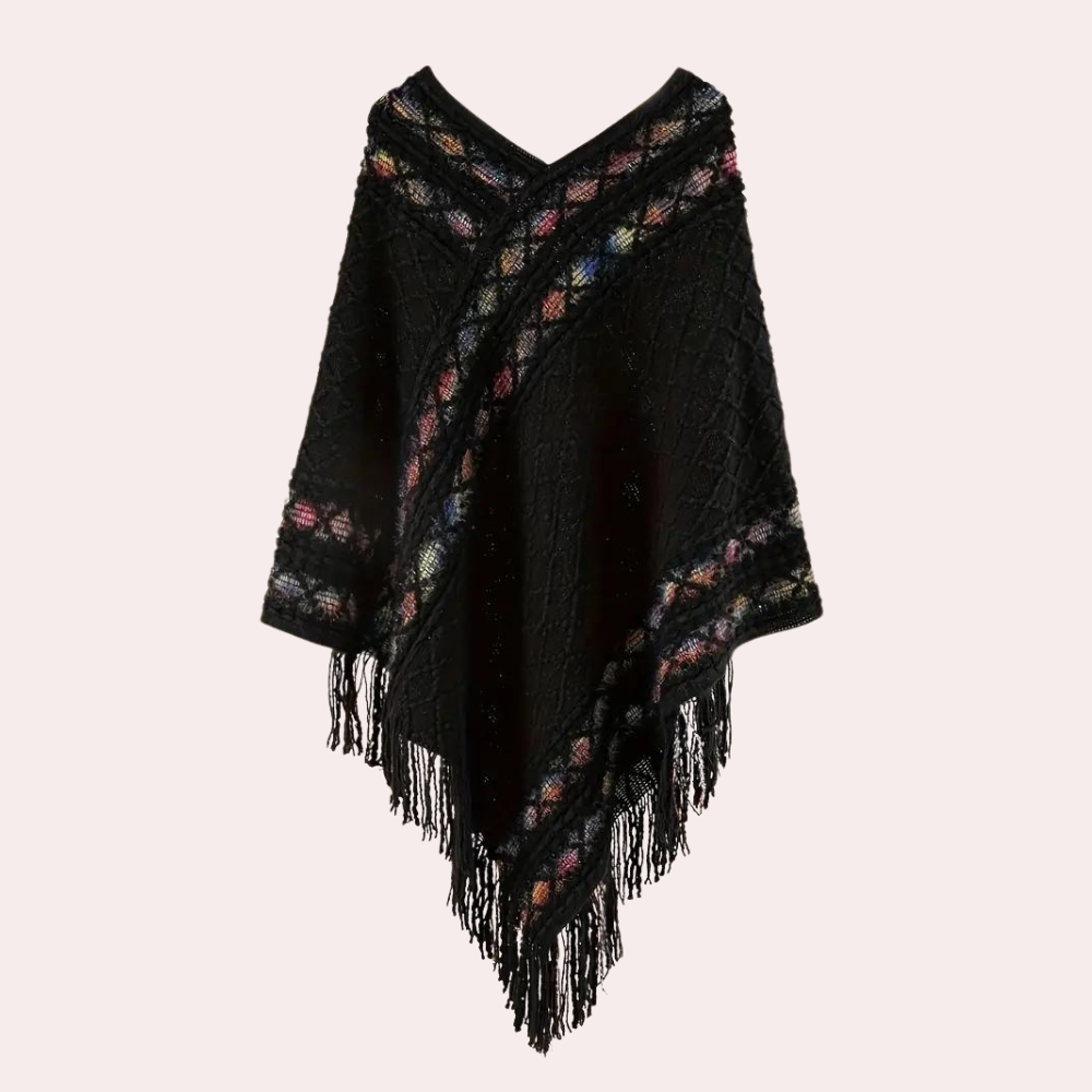 Zoi - Boho Poncho voor dames met trendy V-hals