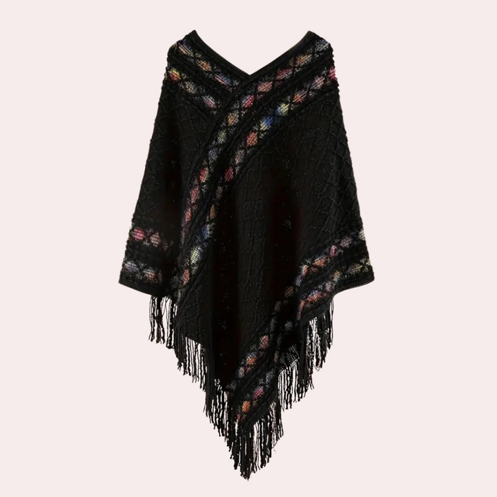 Zoi - Boho Poncho voor dames met trendy V-hals