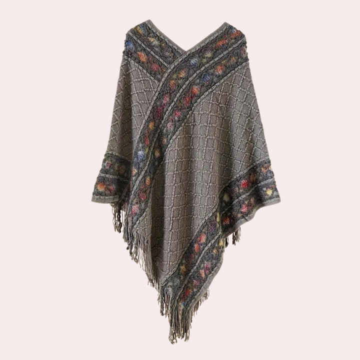 Zoi - Boho Poncho voor dames met trendy V-hals