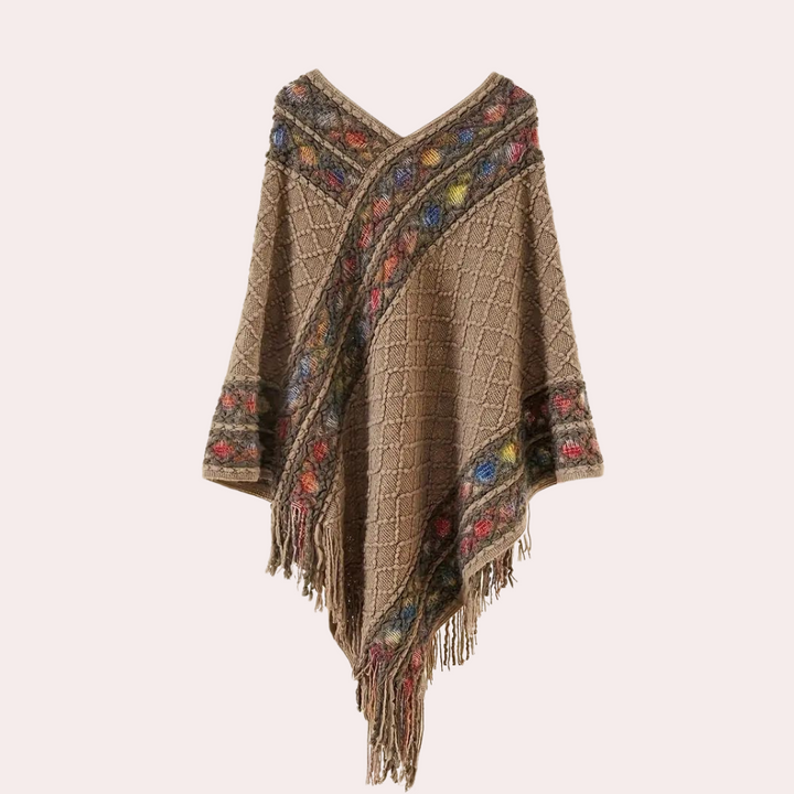 Zoi - Boho Poncho voor dames met trendy V-hals