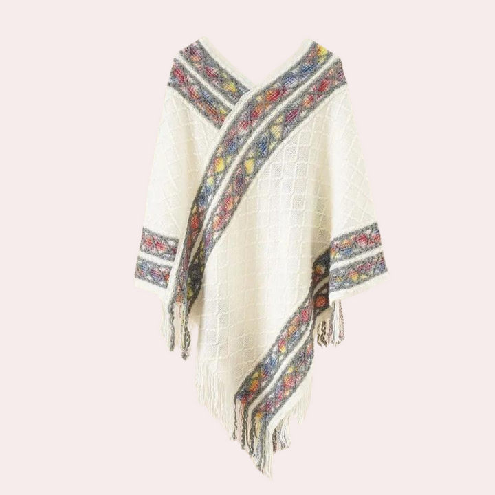 Zoi - Boho Poncho voor dames met trendy V-hals