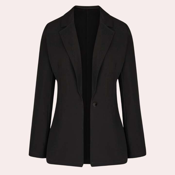 Nastya - Minimalistische effen blazer voor dames