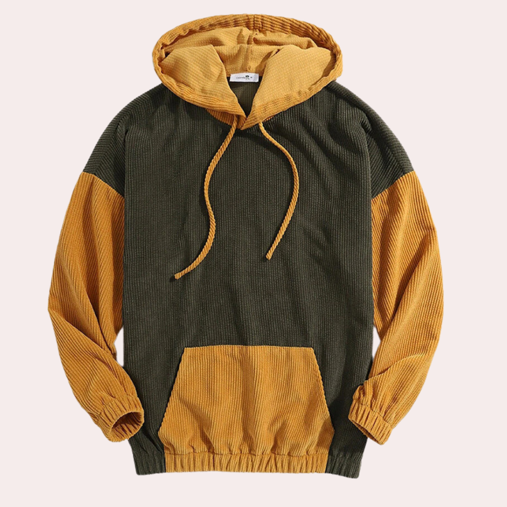 Janos - Casual Corduroy Hoodie voor Stijlvolle Heren