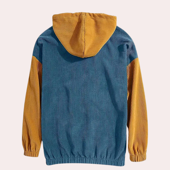 Janos - Casual Corduroy Hoodie voor Stijlvolle Heren