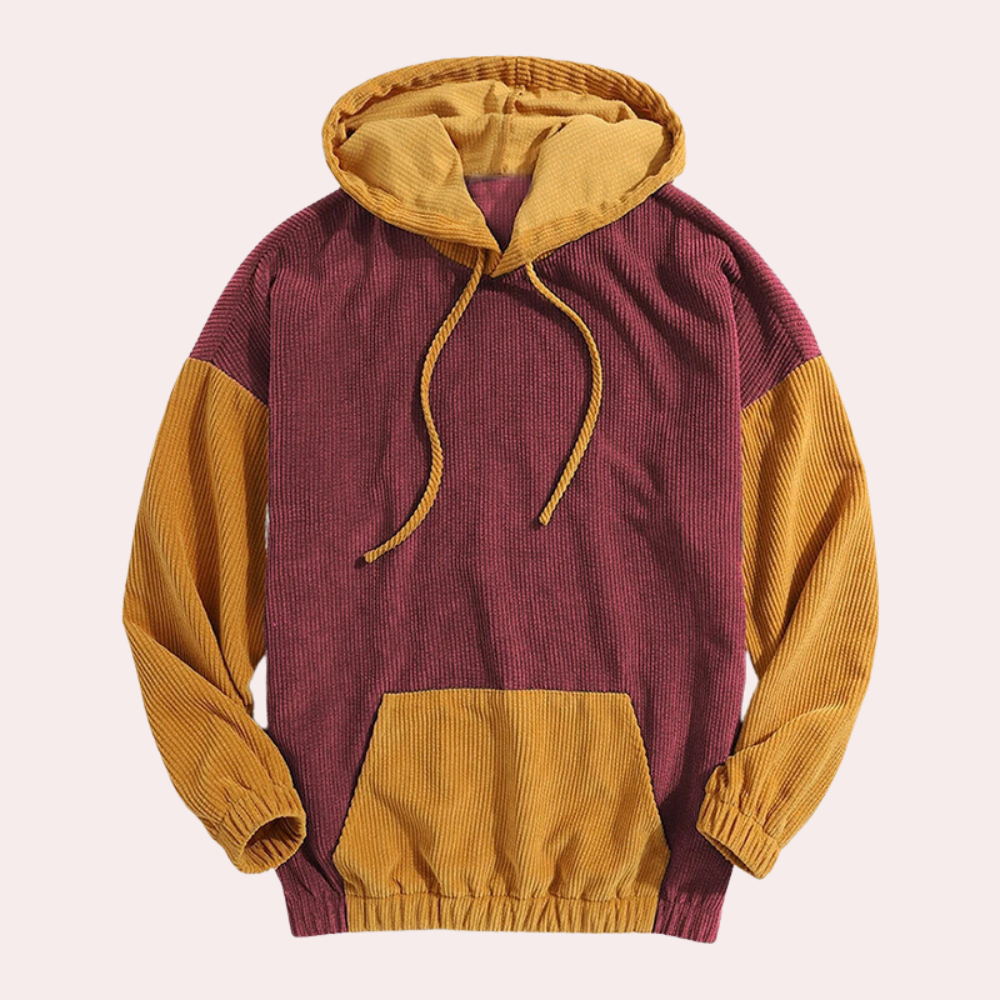 Janos - Casual Corduroy Hoodie voor Stijlvolle Heren