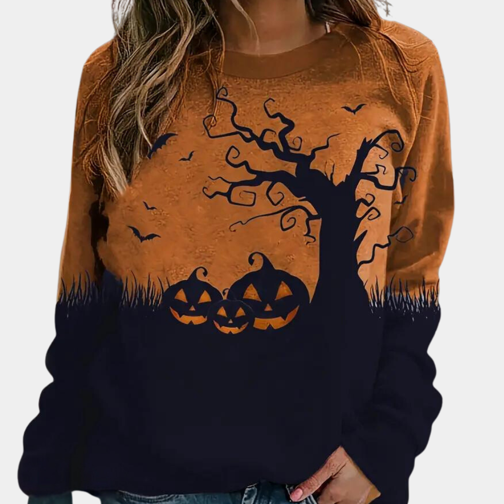 Elza - Halloween sweatshirt voor dames