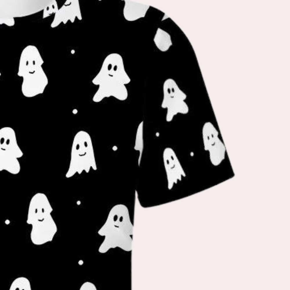 Radek - Stoer herenshirt met halloween spookmotief