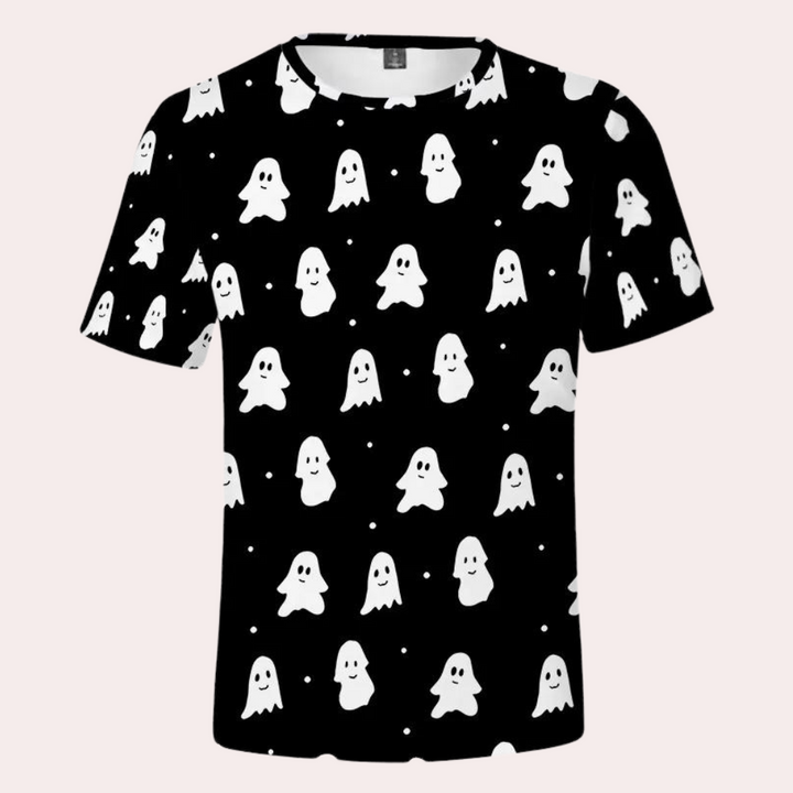 Radek - Stoer herenshirt met halloween spookmotief