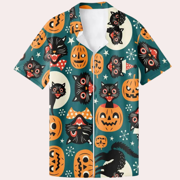 Joaquin - Shirt met Halloween Cartoon print voor heren