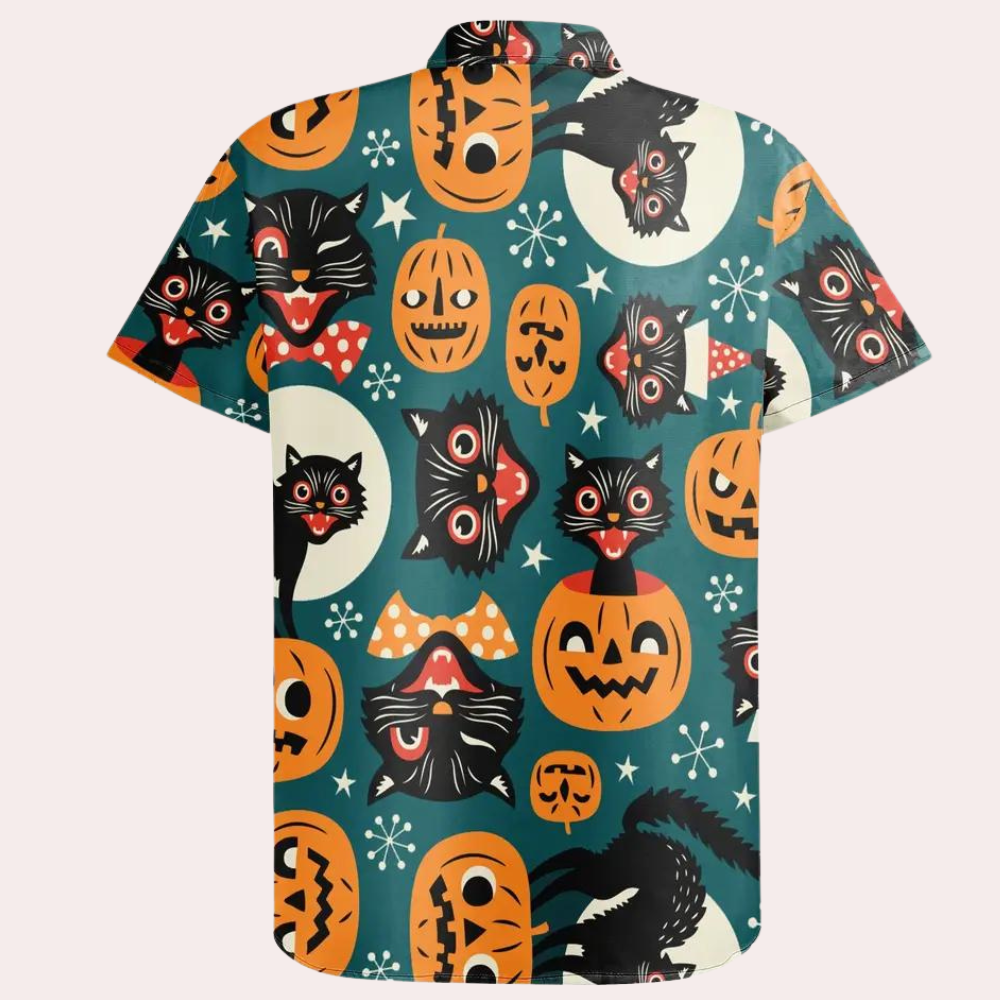 Joaquin - Shirt met Halloween Cartoon print voor heren