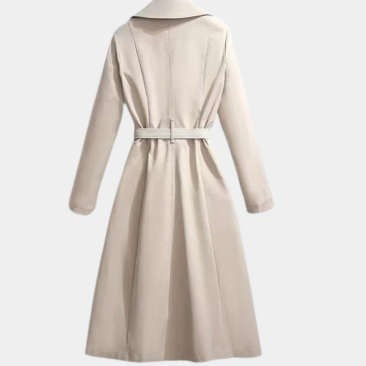 Aurembiaix - Luxe dames trenchcoat met elegante riem