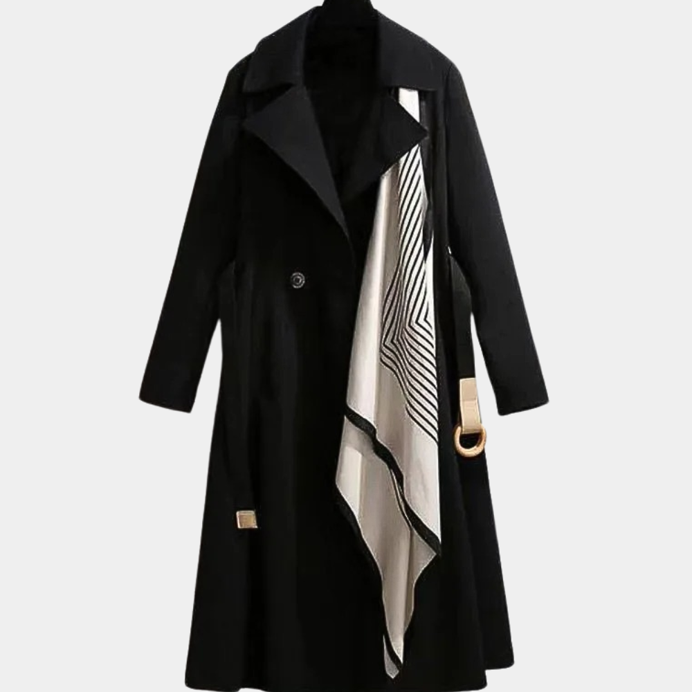 Aurembiaix - Luxe dames trenchcoat met elegante riem