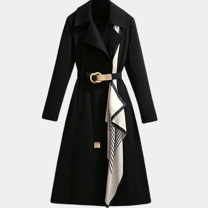 Aurembiaix - Luxe dames trenchcoat met elegante riem