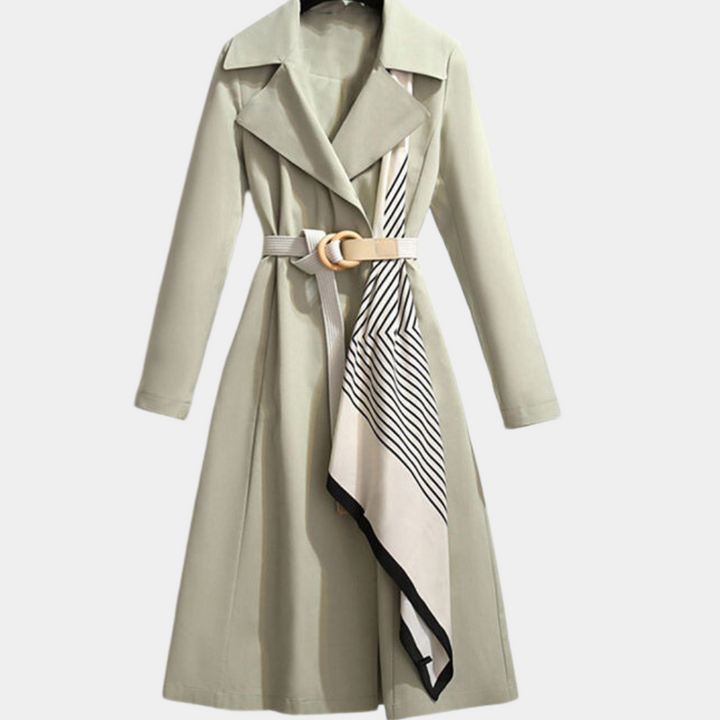 Aurembiaix - Luxe dames trenchcoat met elegante riem